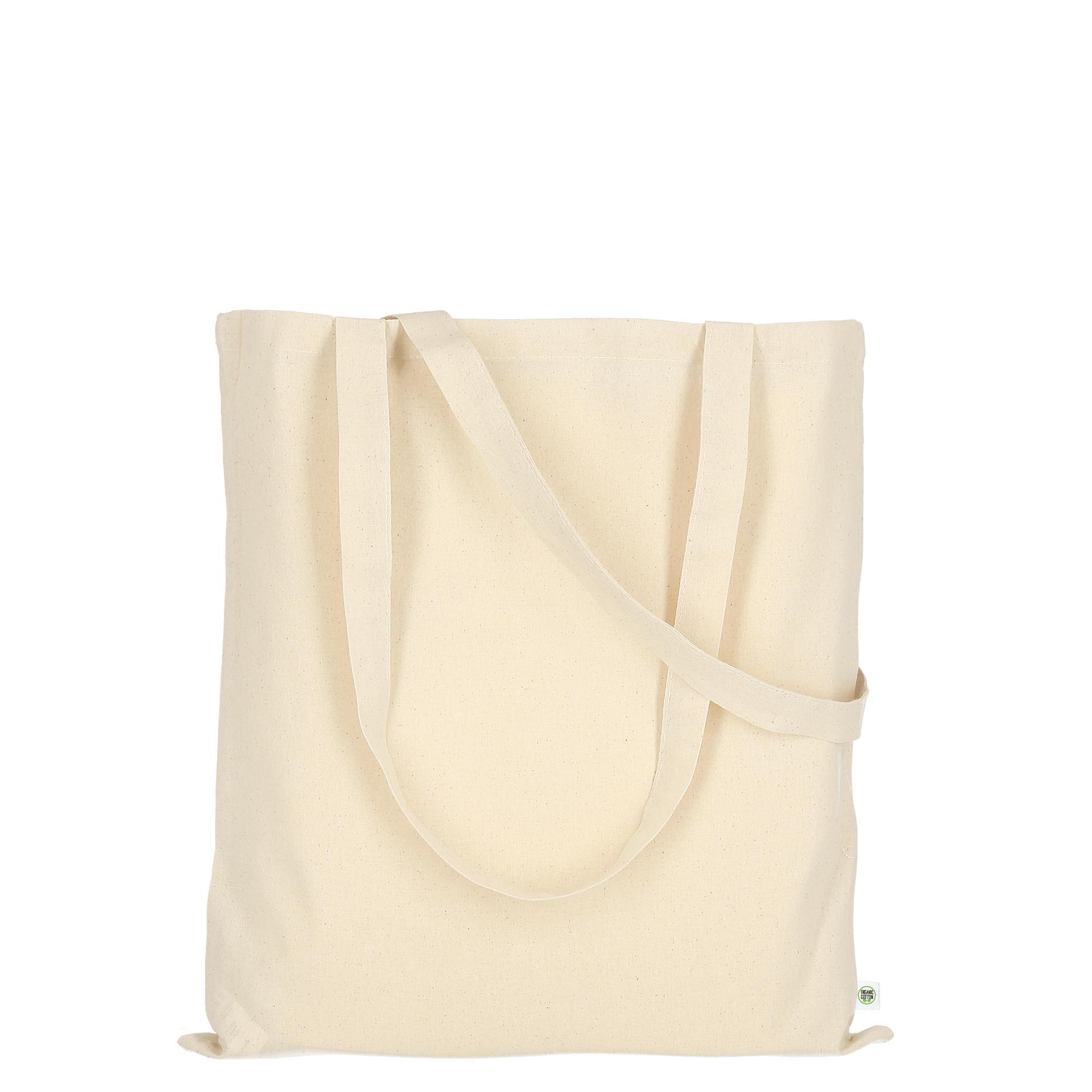 Tasche mit zwei langen Henkeln aus Organic-Baumwolle