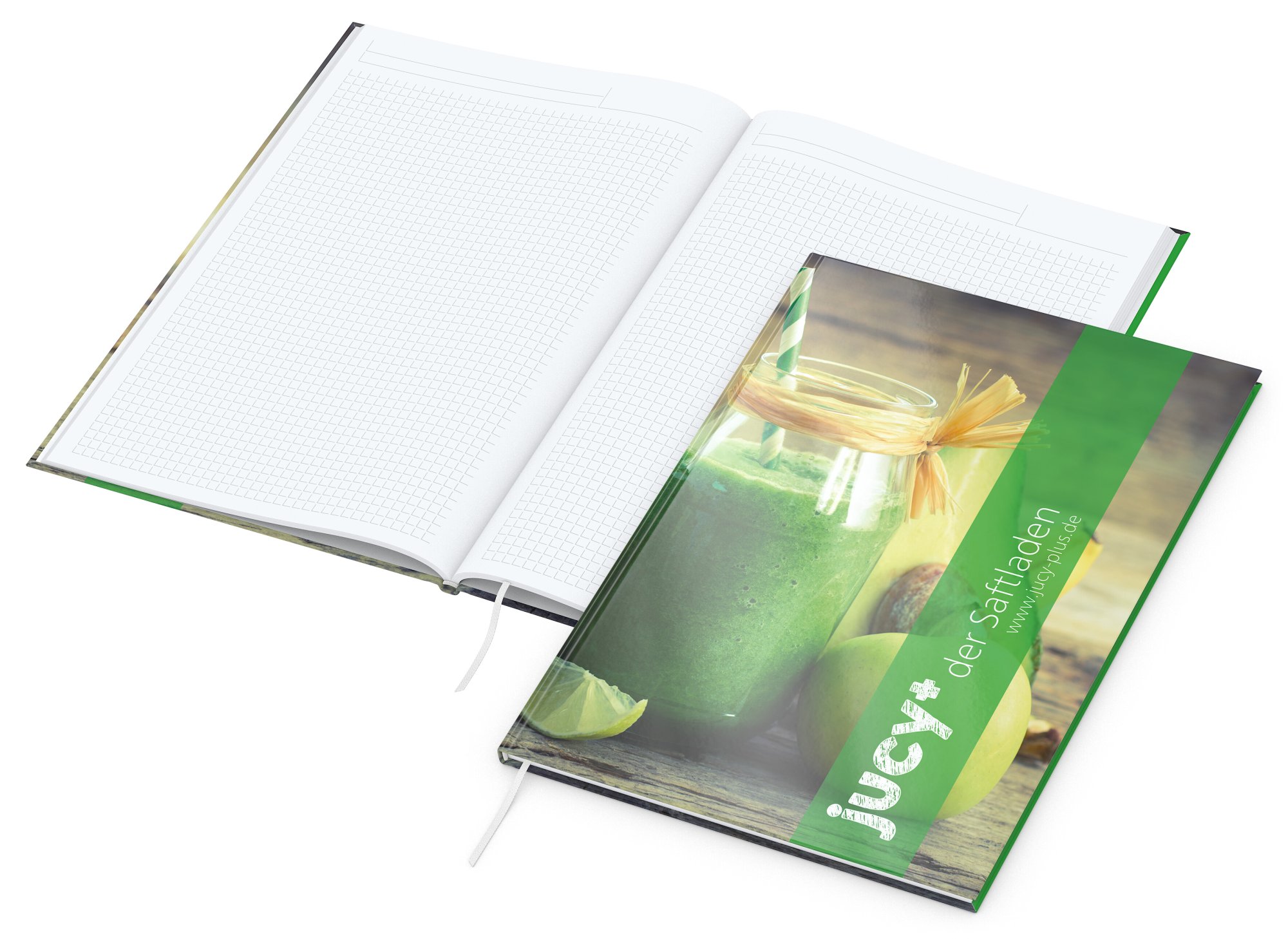 Notizbuch Memo-Book, A4, Winkelkaro, glänzend