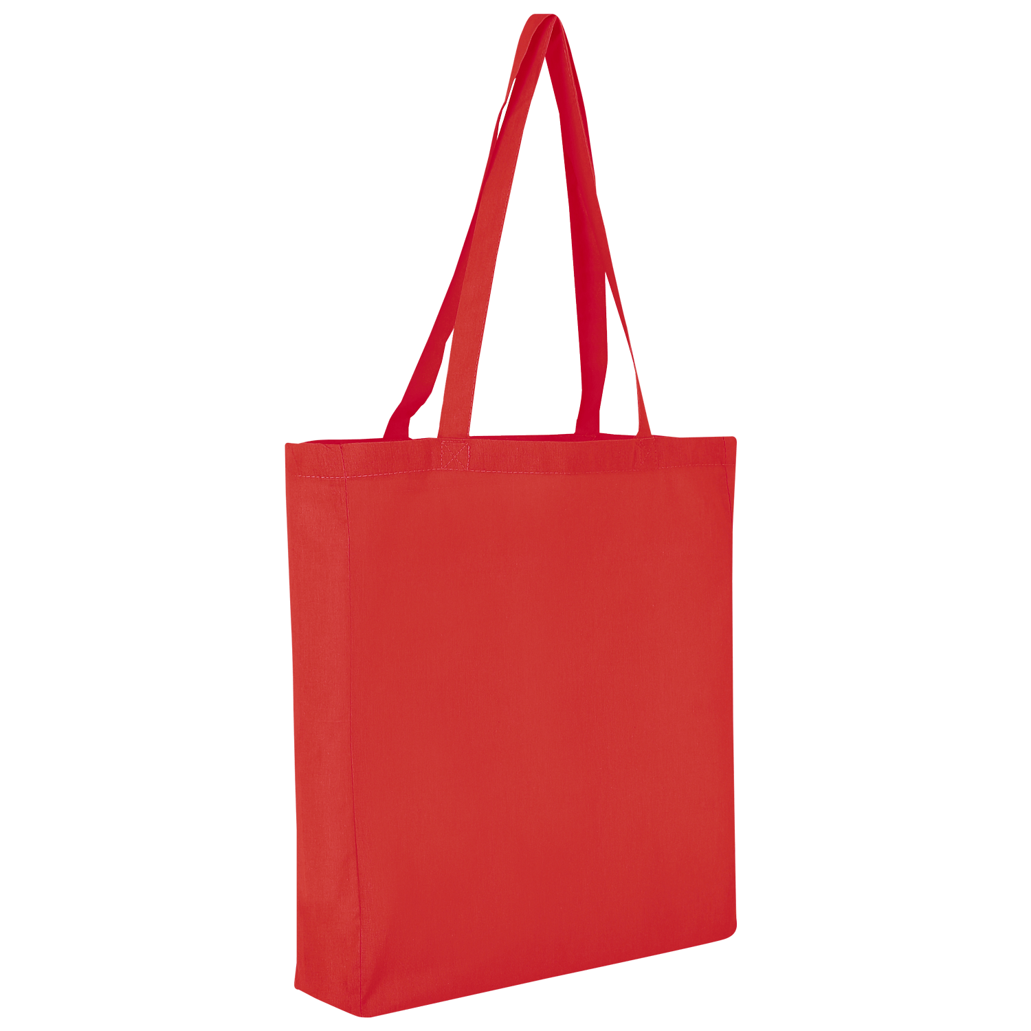 Baumwolltasche CLASSIC mit zwei langen Henkeln, Boden- und Seitenfalte