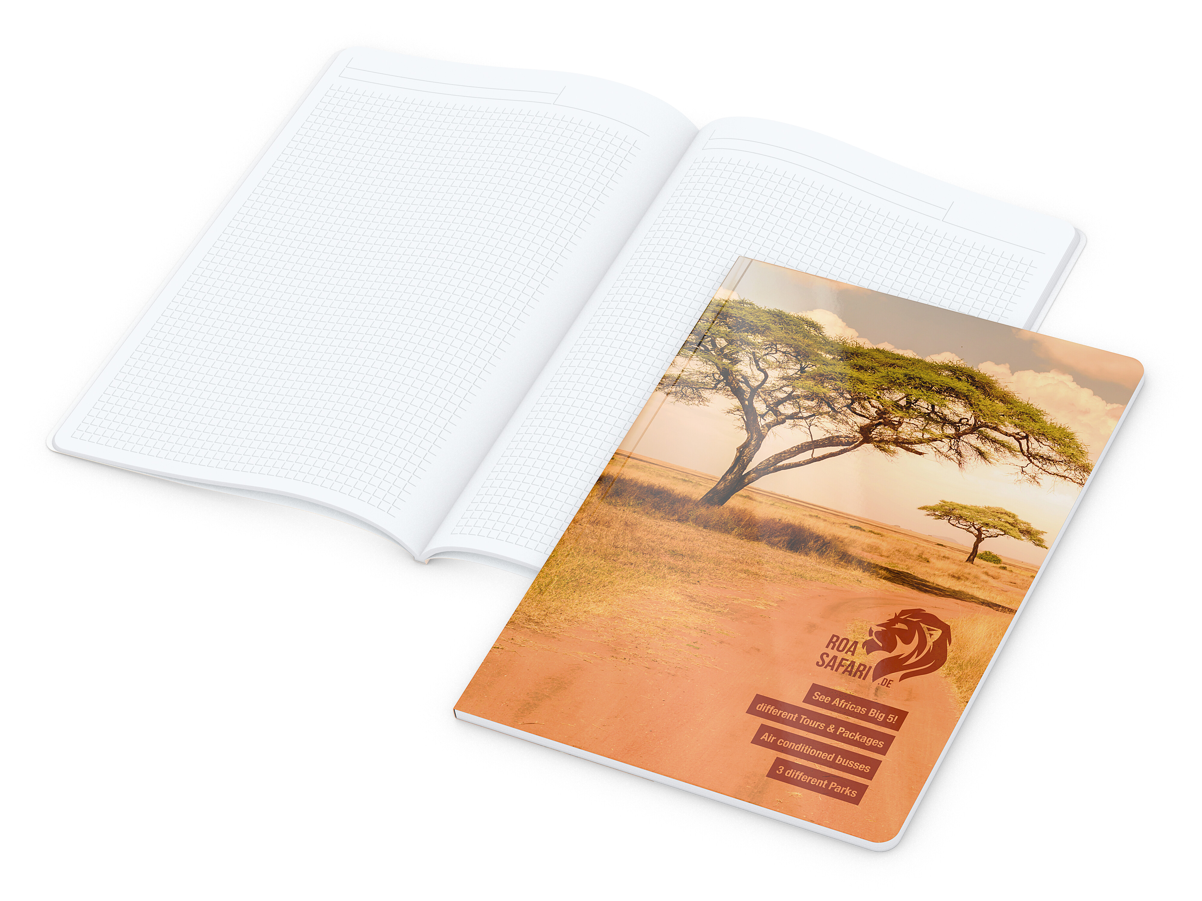 Notizbuch Copy-Book, A4, Winkelkaro, glänzend