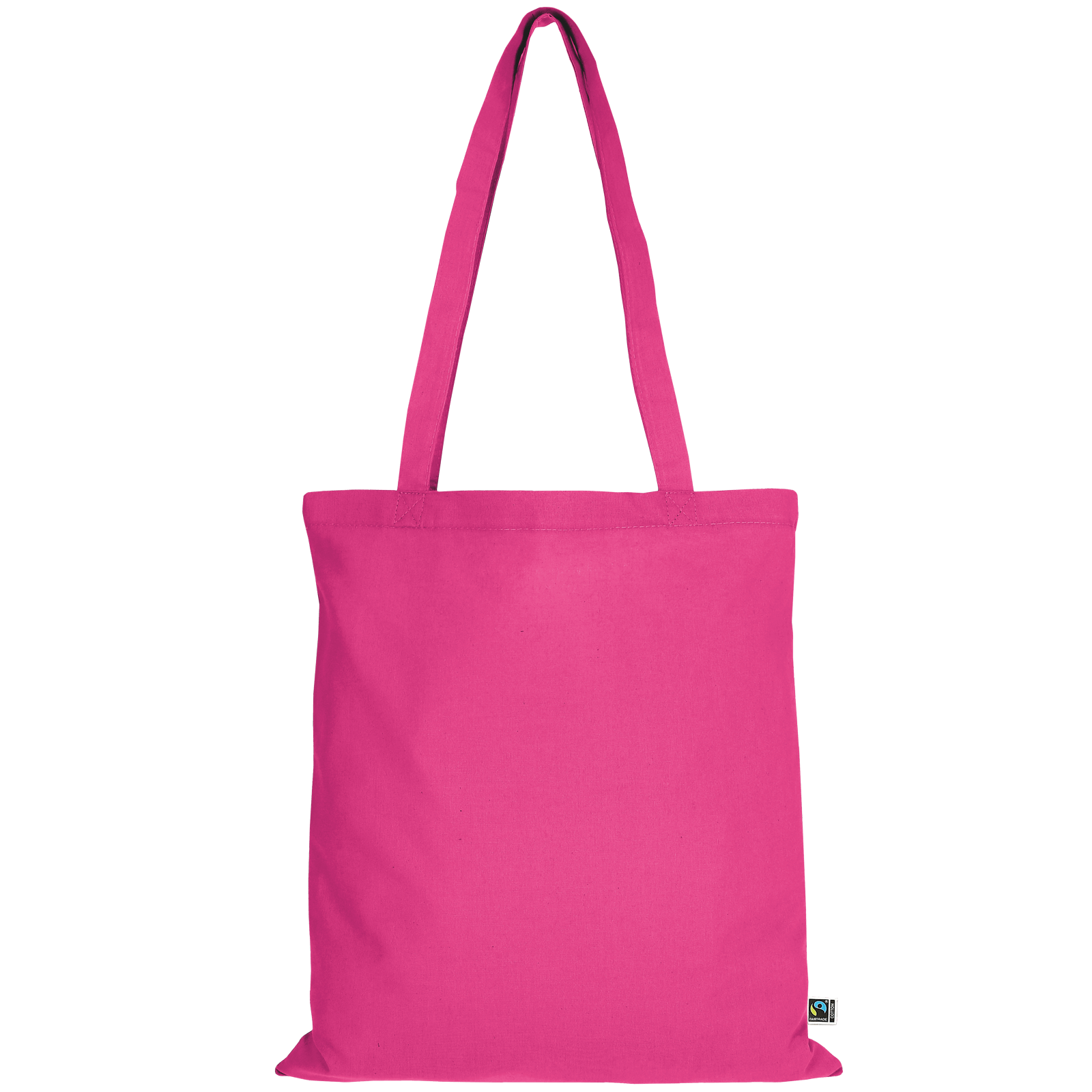Tasche aus Fairtrade-zertifizierter Baumwolle mit zwei langen Henkeln