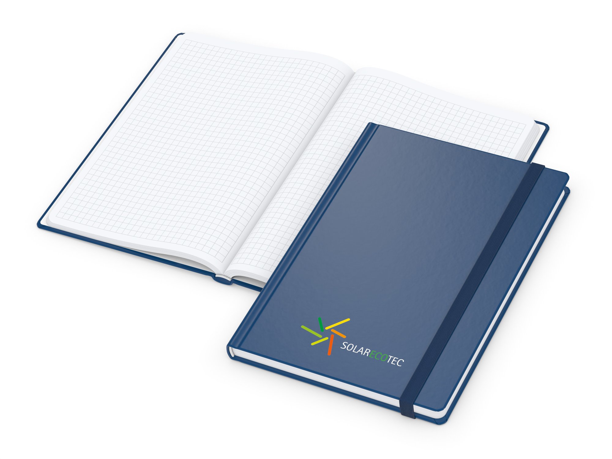 Notizbuch Easy-Book Comfort, dunkelblau, Siebdruck-Digital