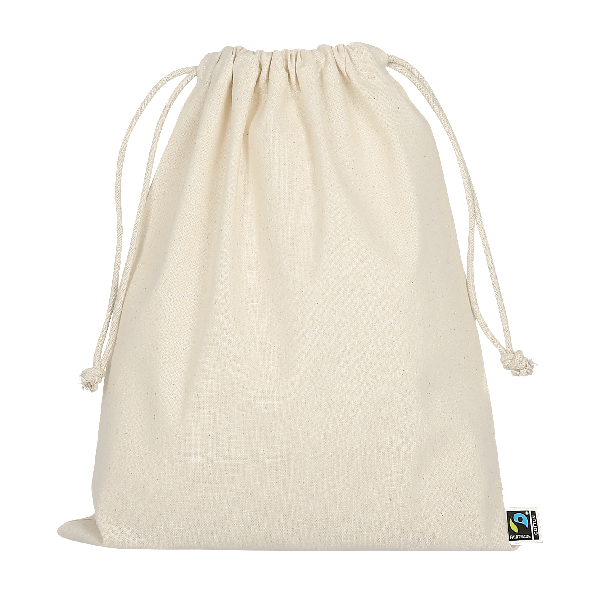 Zuziehbeutel aus Fairtrade-zertifizierter Baumwolle, 25 x 30 cm