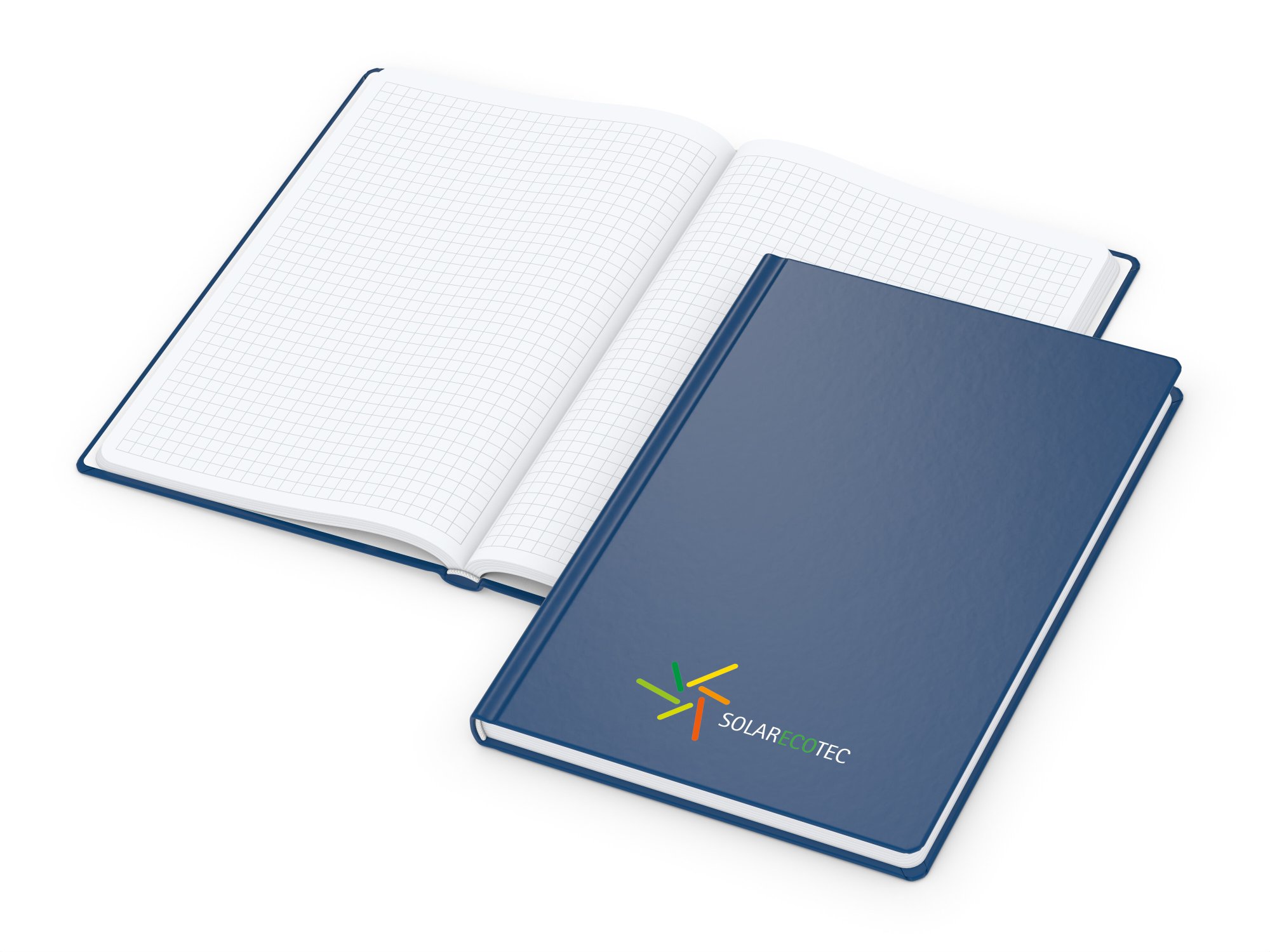 Notizbuch Easy-Book Basic, dunkelblau, Siebdruck-Digital