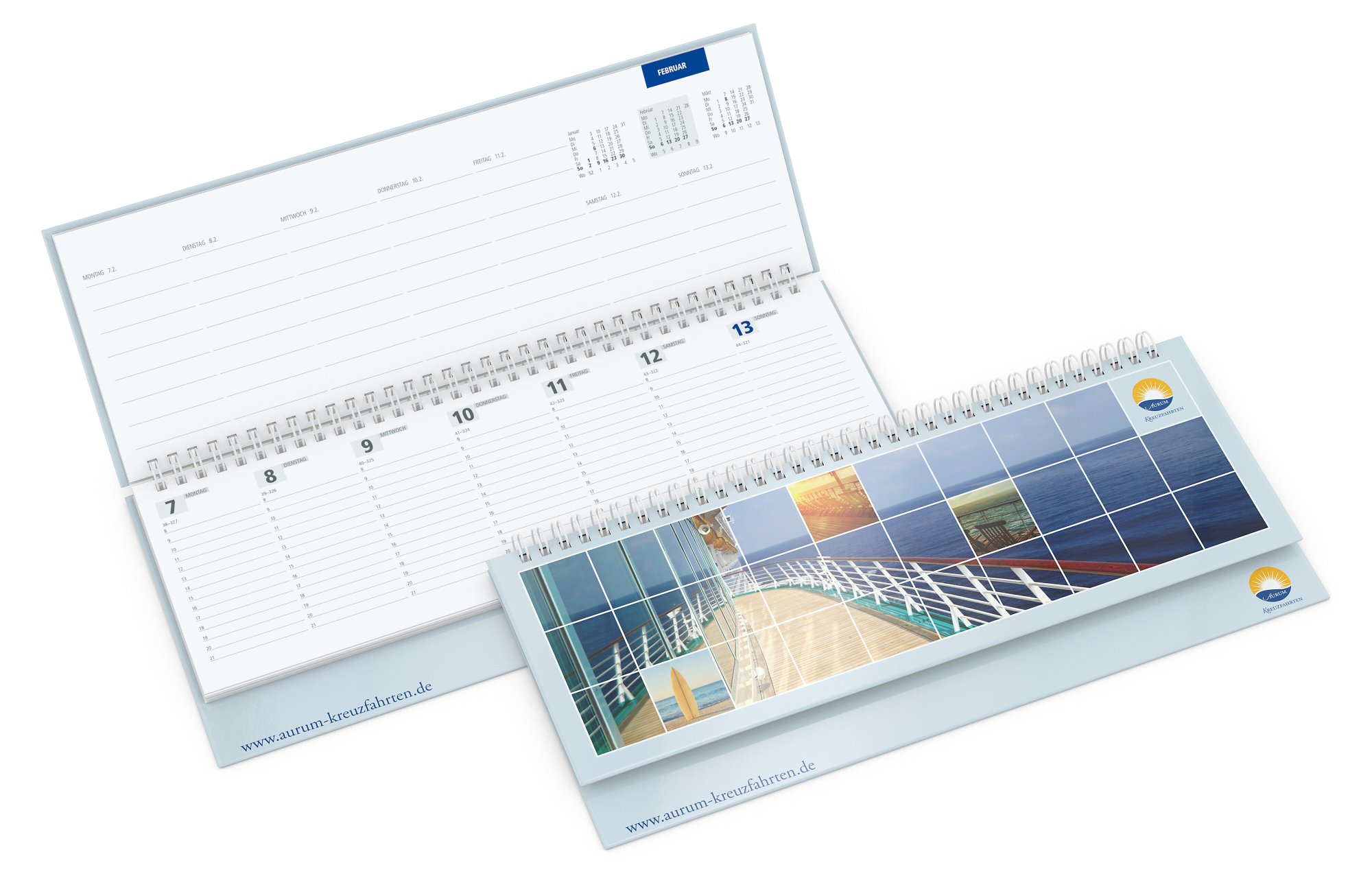Tisch-Querkalender Master, Hardcover Papier glänzend