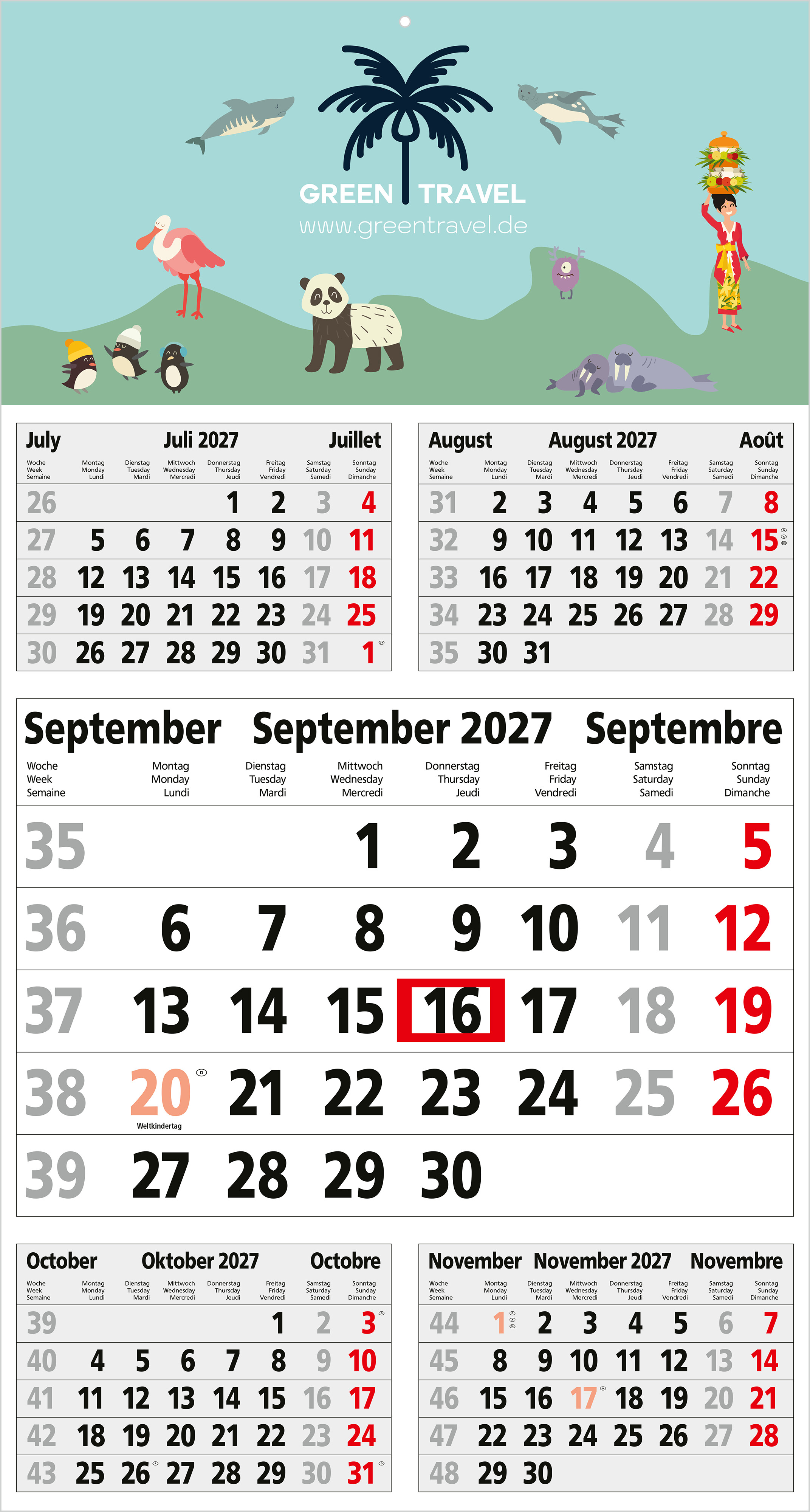 5-Monatskalender Einblatt Budget 5