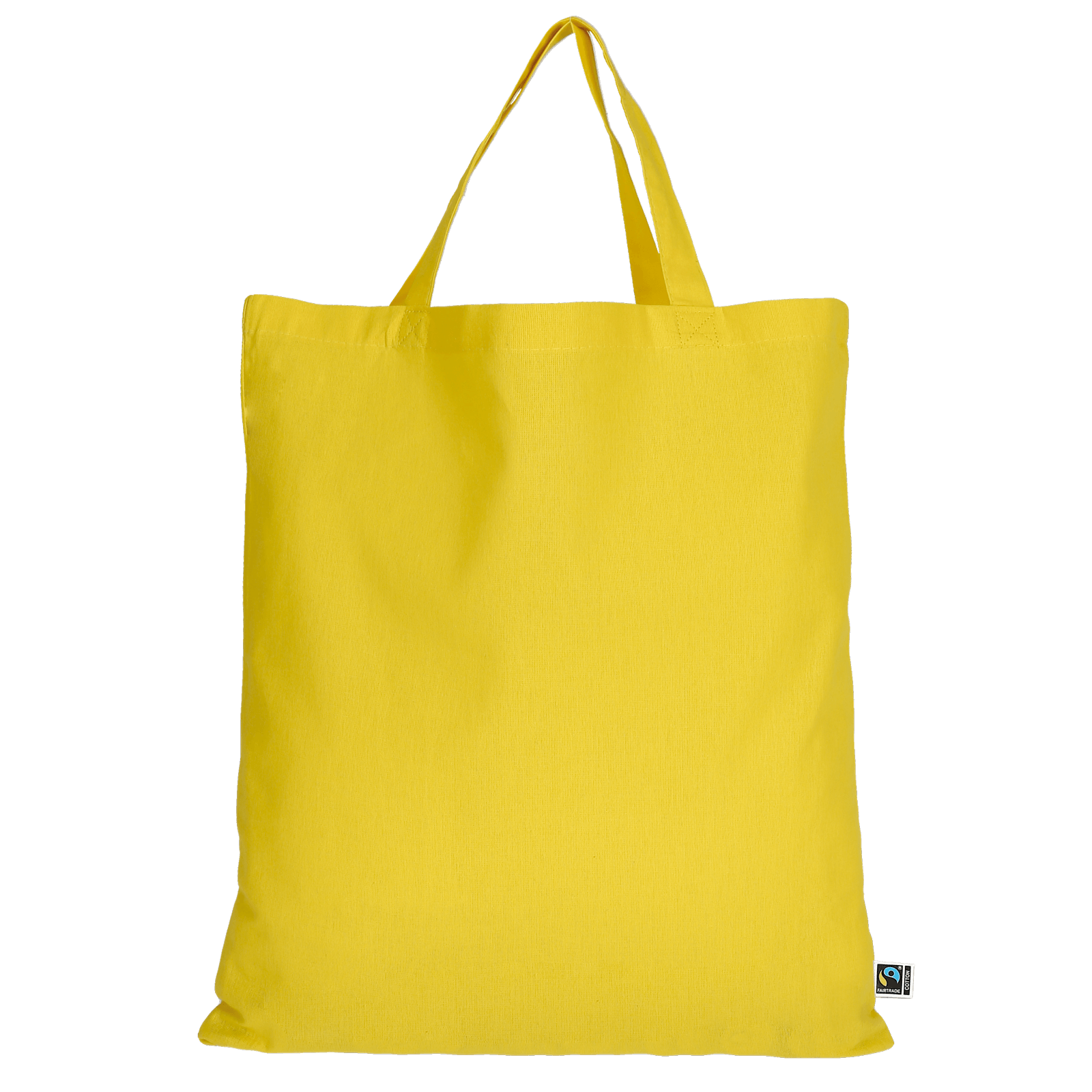 Tasche aus Fairtrade-zertifizierter Baumwolle mit zwei kurzen Henkeln