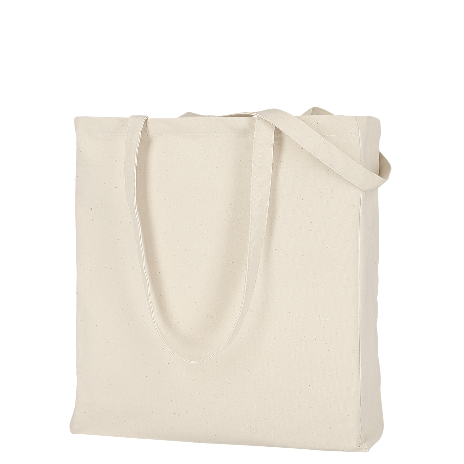 Canvas-Tasche CLASSIC mit zwei langen Henkeln, Boden- und Seitenfalte